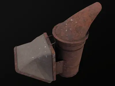 Smoker old rusty pipe Free low-poly 3D model