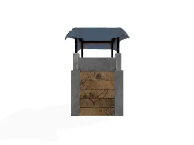 Gun Tower 5 Free low-poly 3D model