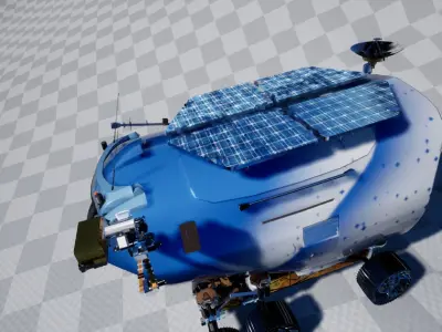 Mars Rover Vehicle Free 3D model