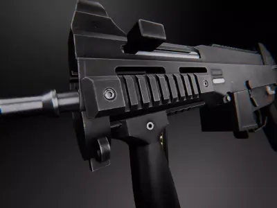AAA UMP 45 Game Ready PBR Low-poly 3D model