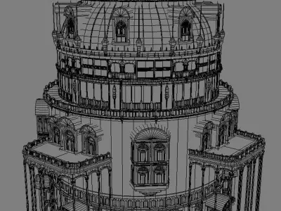 Fantasy tower 3D model