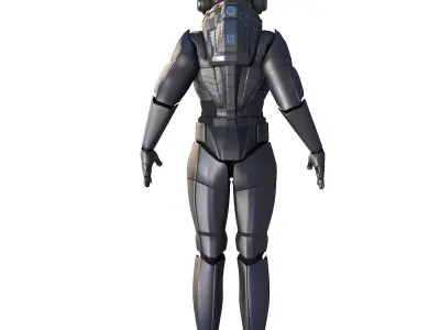 spaceman sci-fi soldier - sci-fi soldier 3D model