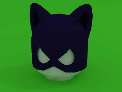 catwoman helmet Free 3D model