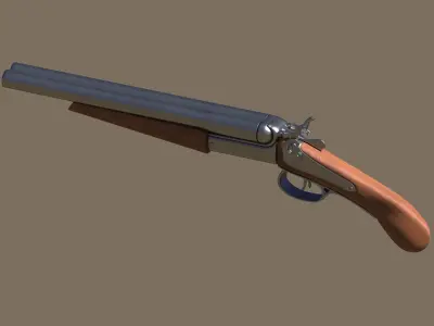 Short shotgun 3D model
