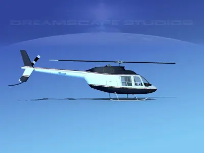 Bell 206 JetRanger V19 3D model
