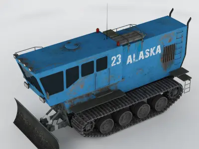 Polar transporter V2 blue 3D model