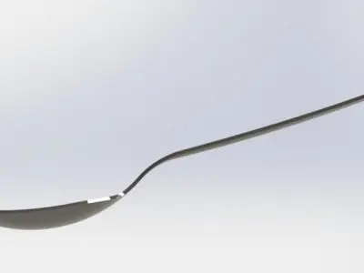 Metal Spoon Free 3D model