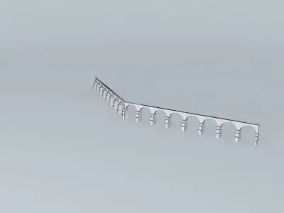 Arcos de San Anton or Aqueduct Plasencia Free 3D model