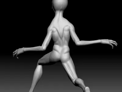Alien Statue - 0180 3D print model