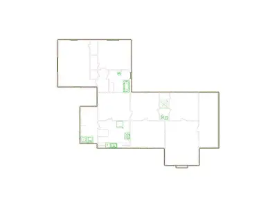 Simple Exterior Sketch by Interior - 1501-2000 SF - Xactimate 3D model