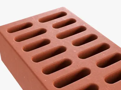 Clay brick type 02 3D model