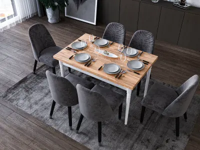 WOOD TABLE MODEL  Free 3D model