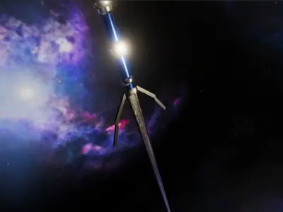 Witcher Inspired Silver Sword Free 3D model