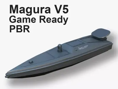 Magura V5 Unmanned surface vessel Low-poly 3D model