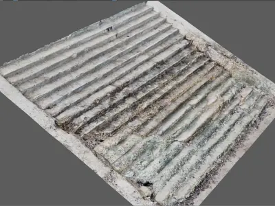 Ancient Stairs at Natural place 3D model