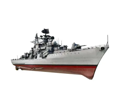 Hangzhou class destroyer DDG136 956EM Sovremenny class destroyer Low-poly 3D model
