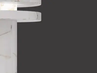 Modern Marble Table Lamp Luxury Decorative Lighting 3D Model Free low-poly 3D model