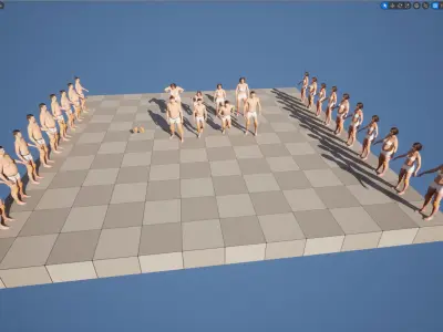 Tactical Knee Pads 16 - All MH Bodies and UE5 Skeletons - Rigged Low-poly 3D model