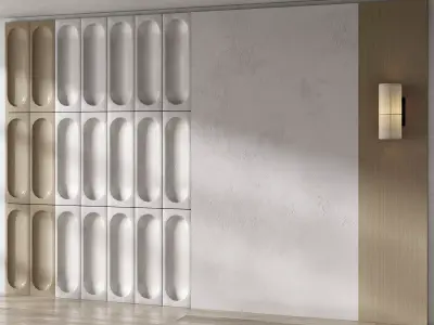 Hashira Wall Lamp By Audocph Free low-poly 3D model