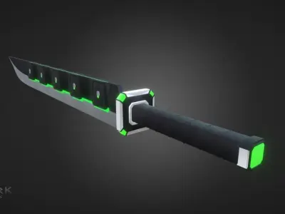 Sci-fi Sword  Low-poly 3D model