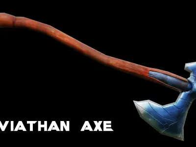 Leviathan Axe Low-poly 3D model