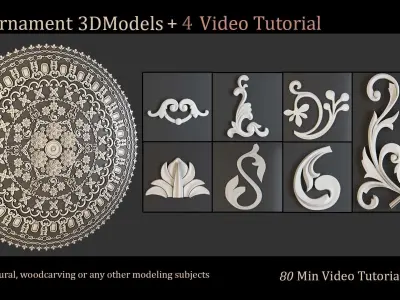 50 Ornament 3D Models Free 3D model