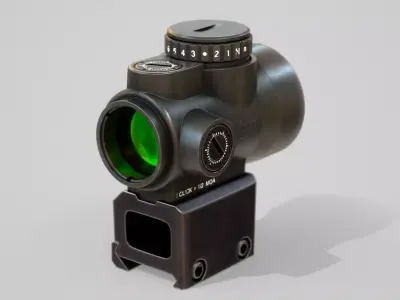 Trijicon MRO sight Low-poly 3D model