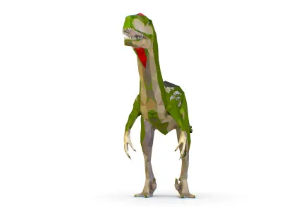 Dinosaur Austro Lowpoly Art Style Animal Low-poly 3D model