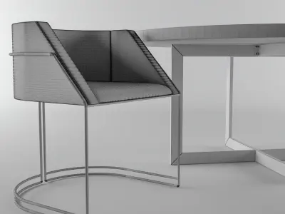 Dining Table Free 3D model 3
