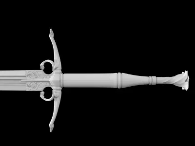 Dragons sword 3D model