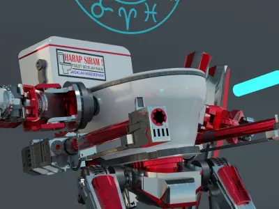 Mech Of Fun Low-poly 3D model