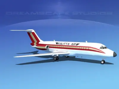 Douglas DC-9-15 Kallitta 3D model