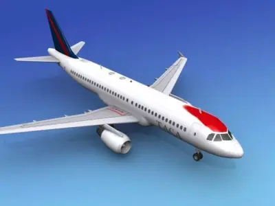 Airbus A320 TACA 3D model