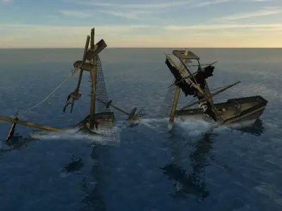 Ship Pack Low-poly 3D model