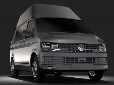 Volkswagen Transporter Van L1H3 T6 2017 3D model
