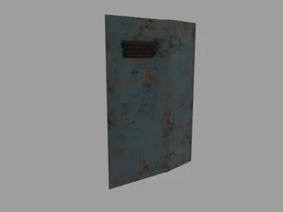 Rusty locker Free low-poly 3D model