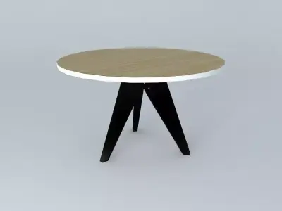 Pedestal  Jean Prouvé 1949 1950 Free 3D model