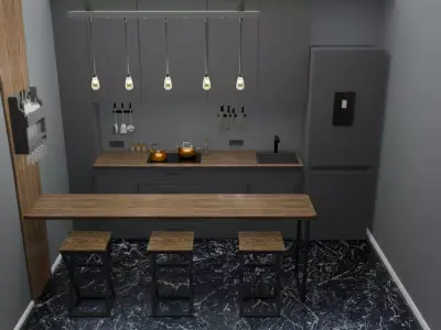 Kitchen Furniture Pack 3D model
