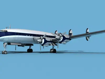 Lockheed L1649 Star Liner Corporate 1 3D model