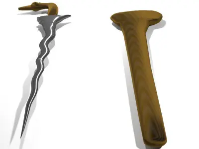 Keris Jawa 3D model