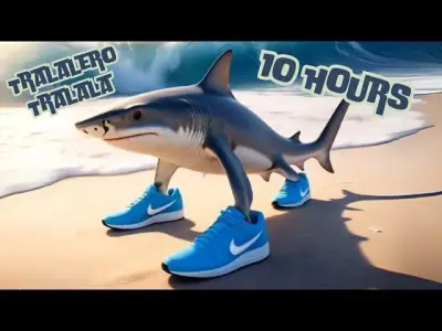 Shark in Sneakers 3D model