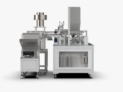 Automatic Toilet Cover Sleeve Button Assembly Machine 3D model