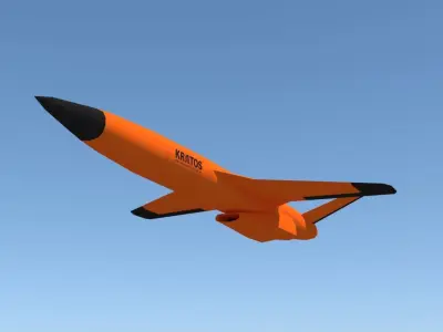MQM-178 UAV Low-poly 3D model