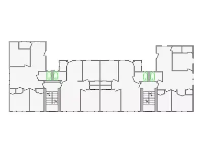 Commercial Interior Sketch - 9501-10000 SF - Xactimate 3D model