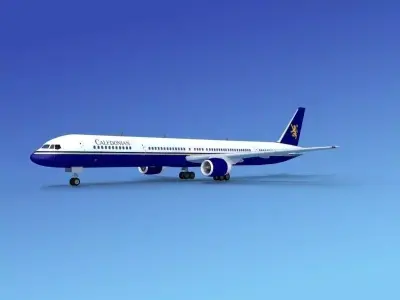 Boeing 757-300 Caledonian Airways  3D model