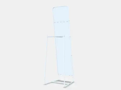 KNAPPER Standing mirror Low-poly 3D model
