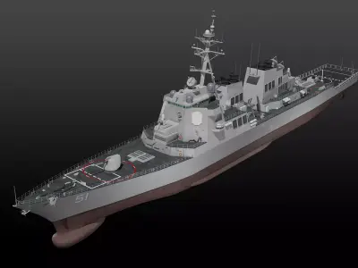 USS Arleigh Burke 3D model