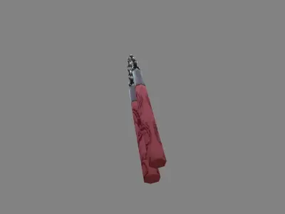Nunchakus taiwanese jiu-jitsu Low-poly 3D model