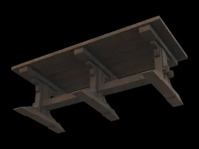 dining table 02 3D model