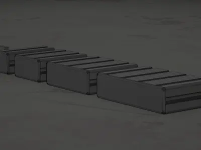 Aluminium Extrusion Profiles Series 40 40mm 3D model